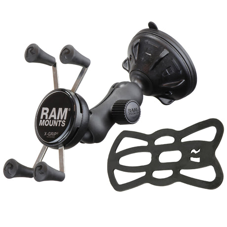 RAM Composite Twist Lock Suction Cup Mount with Universal X-Grip Cell Phone Holder