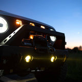 KC Hilites FLEX ERA® 3 Dual Mode SAE Fog Lights - 2-Light Master Kit - Jeep Aftermarket Bumpers