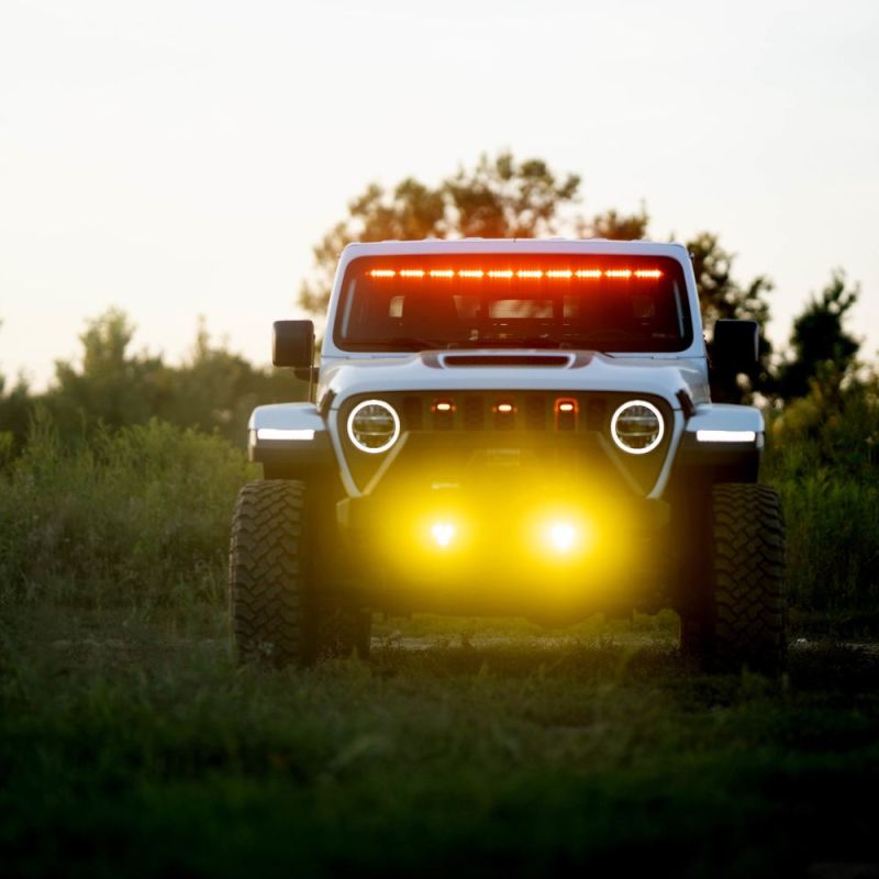 KC HILITES FLEX ERA® 3 Dual Mode SAE Fog Lights - 2-Light Master Kit - Jeep Aftermarket Bumpers