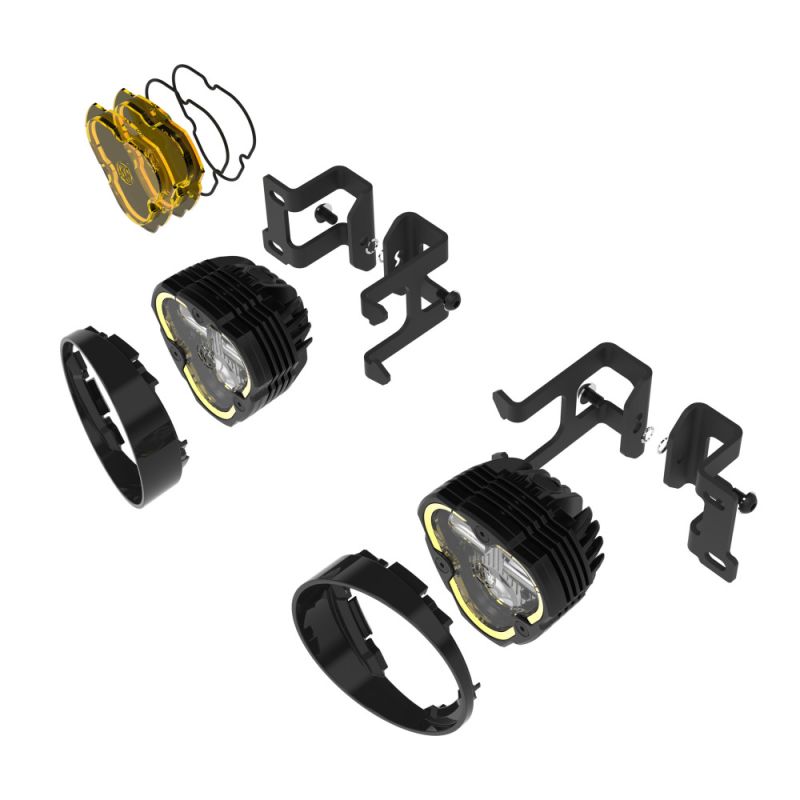 KC HILITES FLEX ERA® 3 Dual Mode SAE Fog Lights - 2-Light Master Kit - Toyota Tacoma/4Runner/Tundra