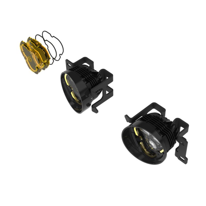KC HILITES FLEX ERA® 3 Dual Mode SAE Fog Lights - 2-Light Master Kit - Toyota Tacoma/4Runner/Tundra