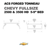 ACS Forged Tonneau - Rails Only - Chevrolet