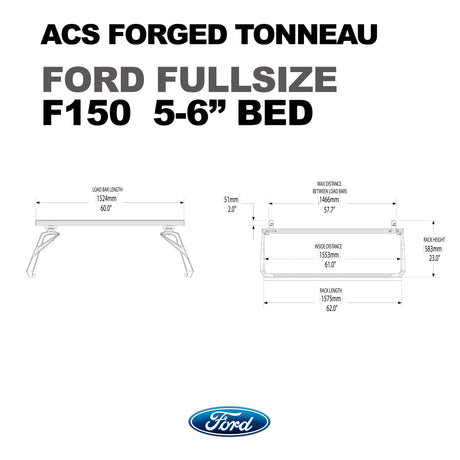 Leitner Designs ACS Forged Tonneau - Rack Only - Ford