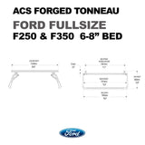 Leitner Designs ACS Forged Tonneau - Rails Only - Ford