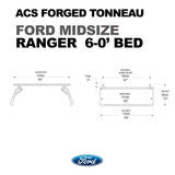 Leitner Designs ACS Forged Tonneau - Rails Only - Ford