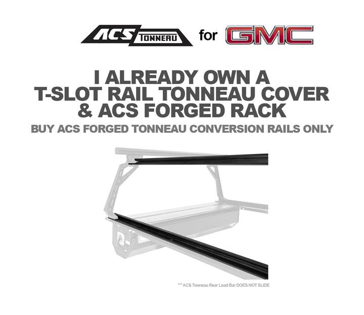 Leitner Designs ACS Forged Tonneau - Rails Only - GMC
