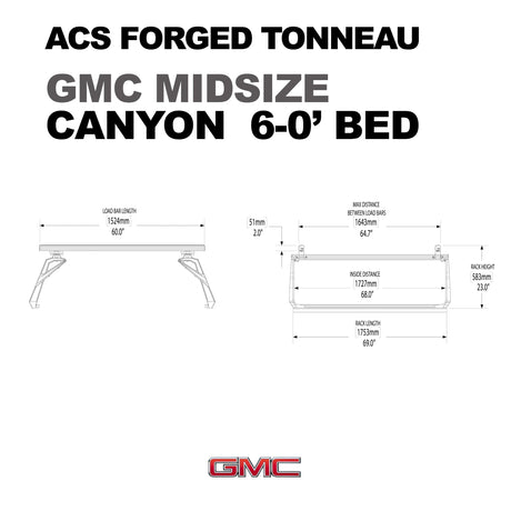 Leitner Designs ACS Forged Tonneau - Rack Only - GMC