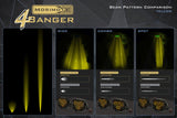 Morimoto 4Banger NCS LED Pods Amber Combo Beam