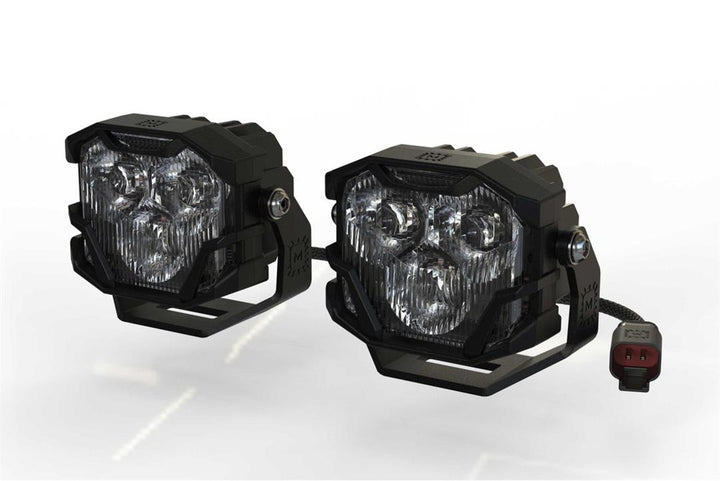 Morimoto 4Banger NCS LED Pods Clear Combo Beam