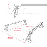 Go Rhino XRS Bed Rack Cross Bars