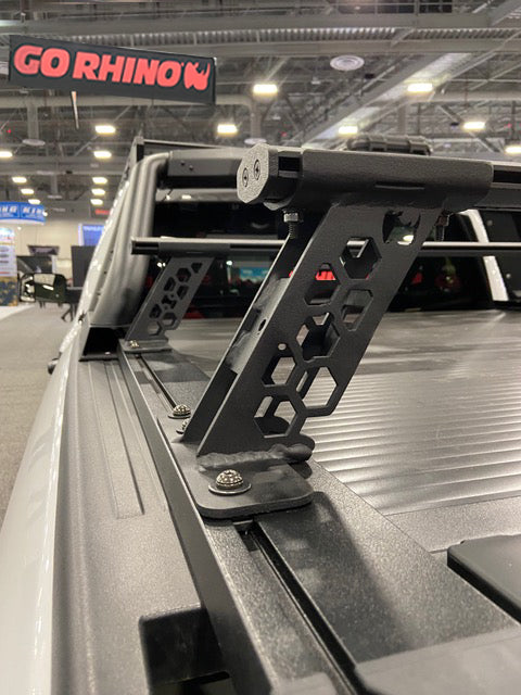 Go Rhino XRS Bed Rack Cross Bars For Tonneau Cover T-Tracks