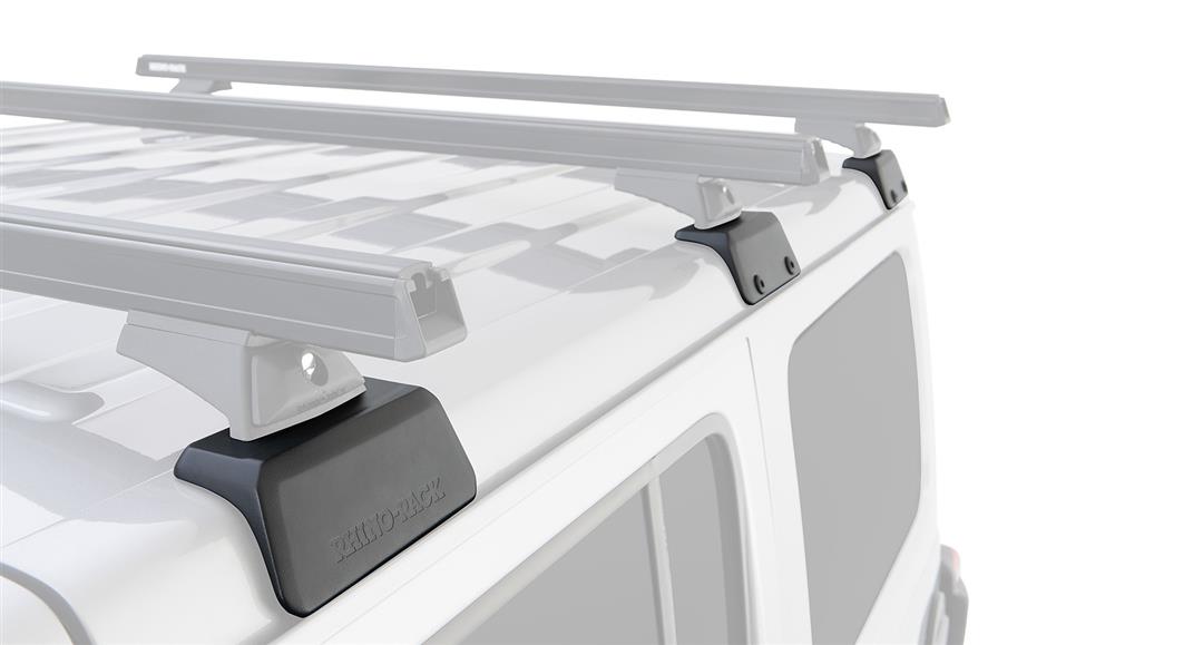 Rhino Rack HEAVY DUTY RCL BLACK 3 BAR BACKBONE ROOF RACK JL Wrangler