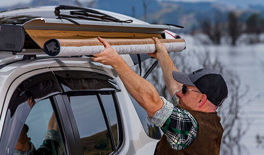 ARB Touring Aluminum Awning With Light 8.2 ft Width x 8.2 ft Length