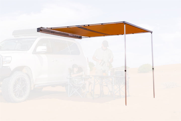 ARB Touring Aluminum Awning With Light 8.2 ft Width x 8.2 ft Length Black
