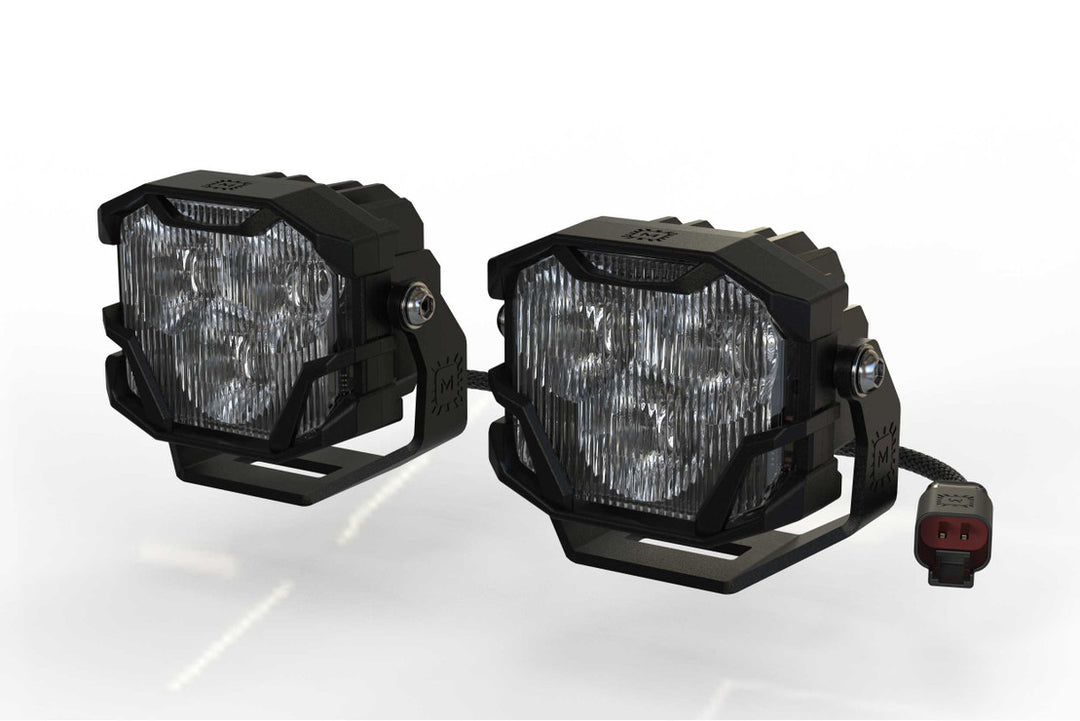 Morimoto 4Banger HXB LED Pods Clear Wide Beam