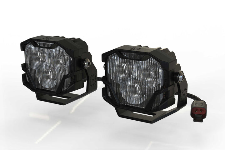 Morimoto 4Banger HXB LED Pods Clear Wide Beam