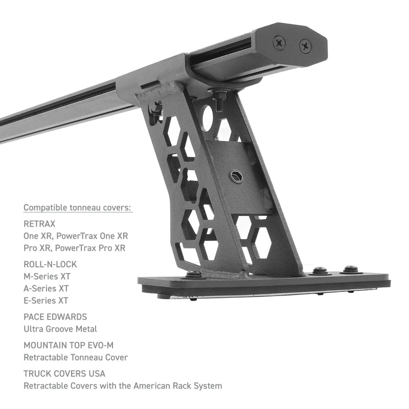 Go Rhino XRS Bed Rack Cross Bars For Tonneau Cover T-Tracks