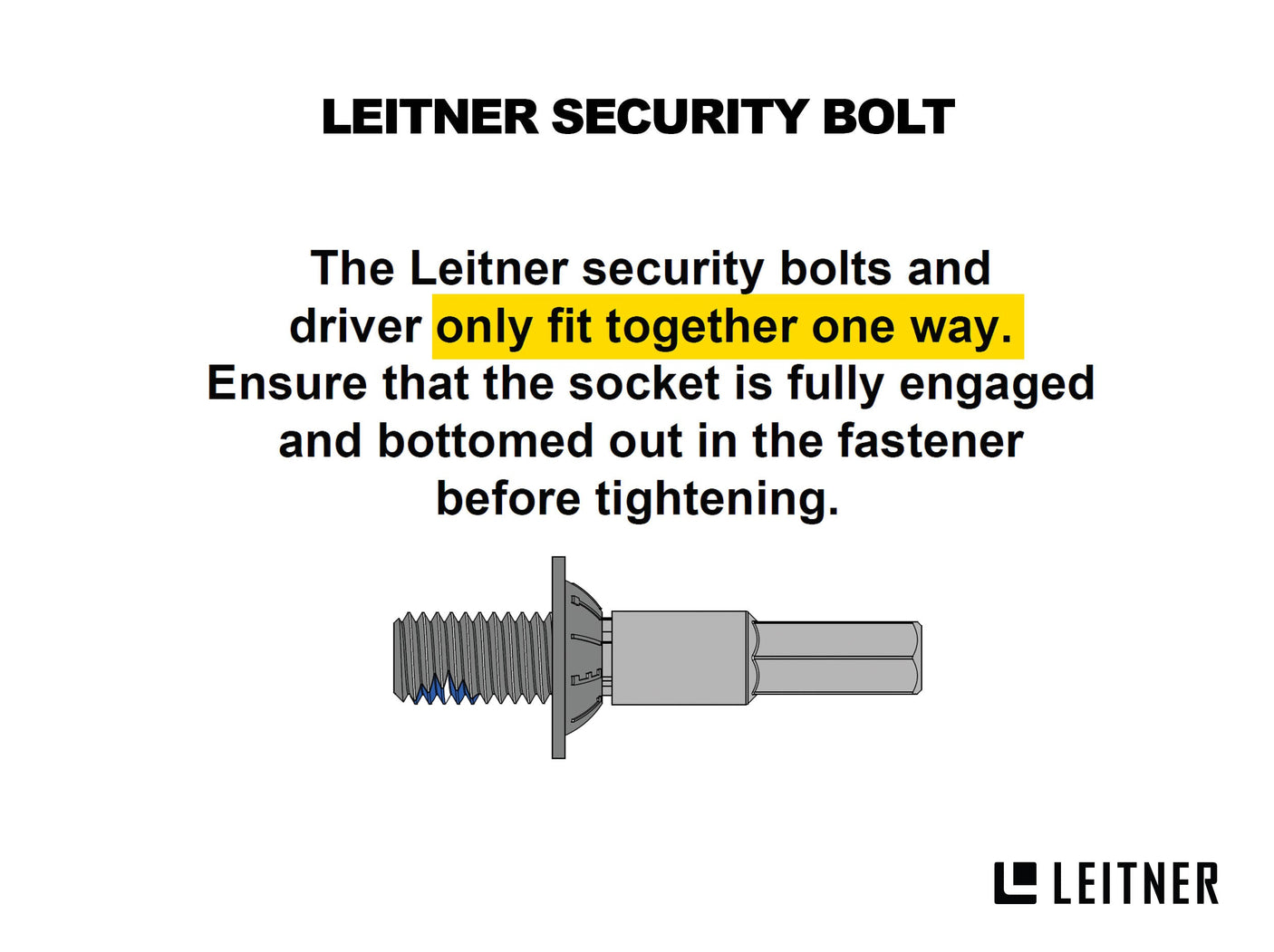 Security Driver & Bolt Kit