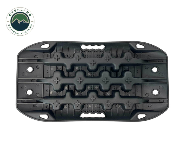 Overland Vehicle Systems Recovery Ramp Small With Pull Strap and Storage Bag- Black
