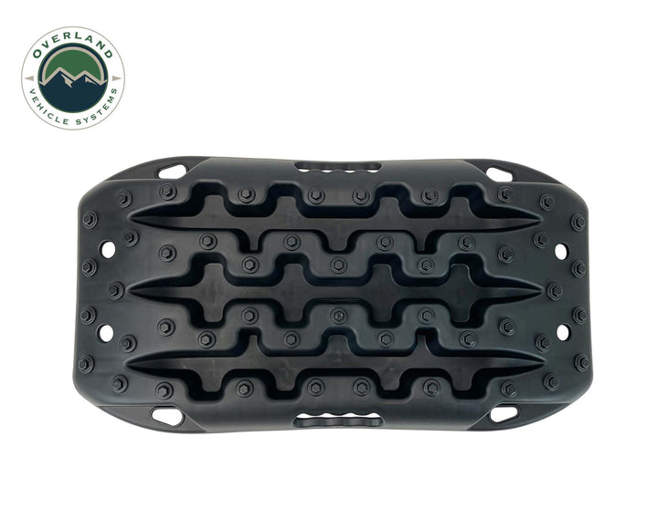 Overland Vehicle Systems Recovery Ramp Small With Pull Strap and Storage Bag- Black