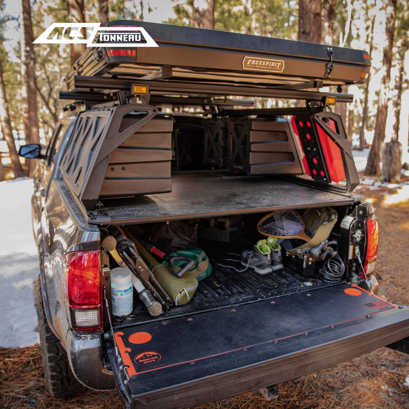 Leitner Designs ACS Forged Tonneau - Rails Only - Ford