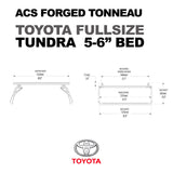 Leitner Designs ACS Forged Tonneau - Rails Only - Toyota