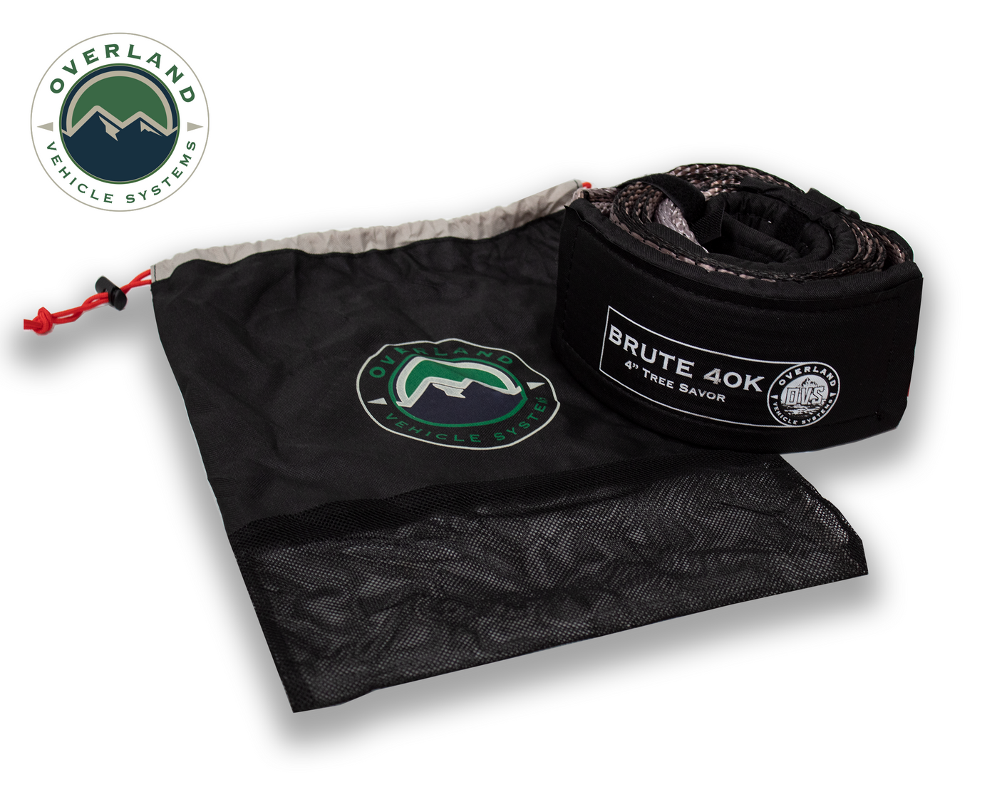 Overland Vehicle Systems Tree Saver Tow Strap 40,000 Lb. 4" X 8'