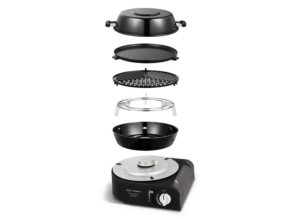 CADAC Safari Chef 30 Compact portable gas BBQ overland cooker