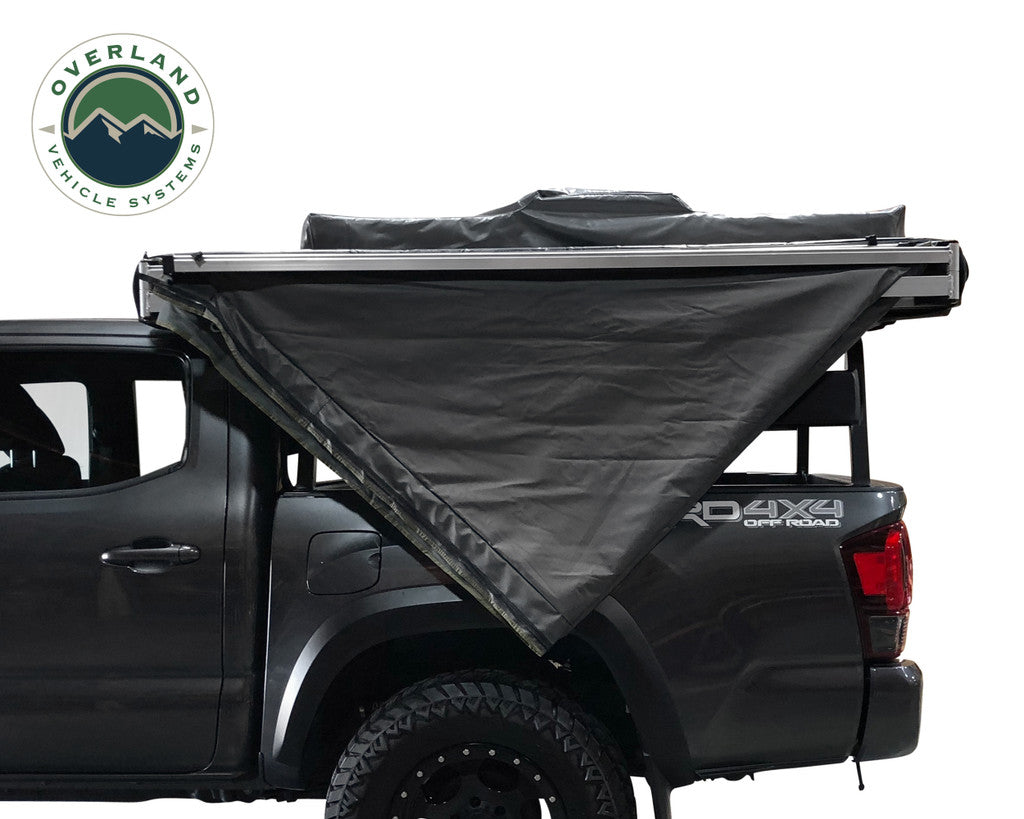 Overland Vehicle Systems HD Nomadic 180 Degree Awning - Dark Grey with Black Travel Cover