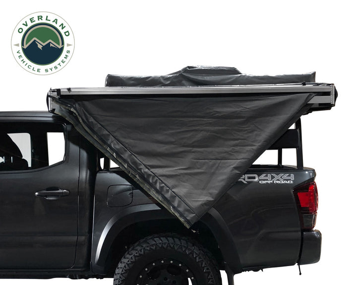 Overland Vehicle Systems HD Nomadic 180 Degree Awning - Dark Grey with Black Travel Cover