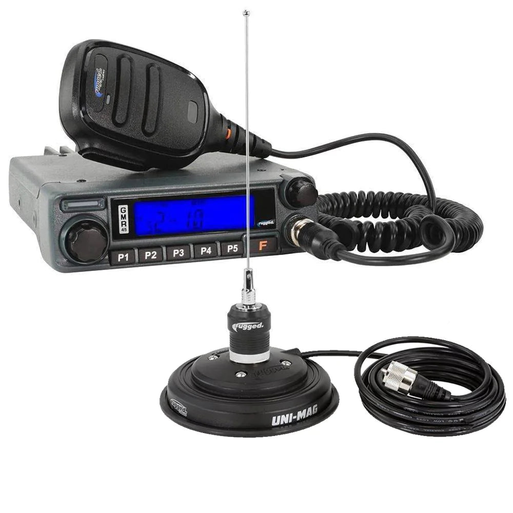 Rugged Radio GMR45 High Power GMRS Band Mobile Radio with Antenna