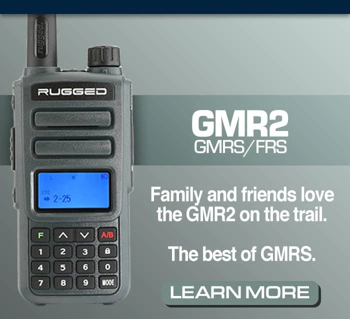Rugged GMR2 GMRS/FRS Handheld Radio - Grey